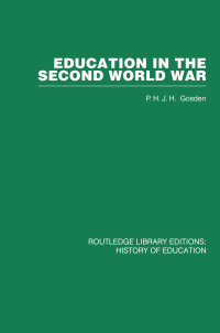 Omslagafbeelding: Education in the Second World War 1st edition 9780415759786
