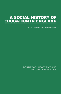 Imagen de portada: A Social History of Education in England 1st edition 9780415761727