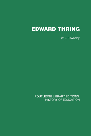 Cover image: Edward Thring 1st edition 9780415761765