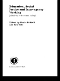 Imagen de portada: Education, Social Justice and Inter-Agency Working 1st edition 9780415249225