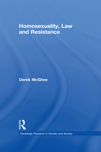 Cover image: Homosexuality, Law and Resistance 1st edition 9780415758499