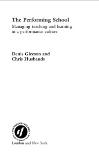 Cover image: The Performing School 1st edition 9780415247801