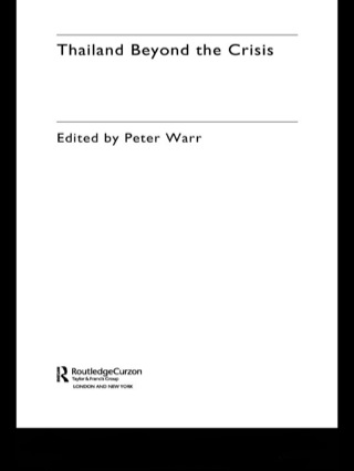 Cover image: Thailand Beyond the Crisis 1st edition 9780415405959
