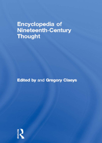 Cover image: Encyclopedia of Nineteenth Century Thought 1st edition 9780415244190