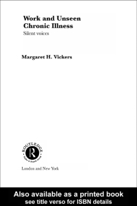 Titelbild: Work and Unseen Chronic Illness 1st edition 9780415243476