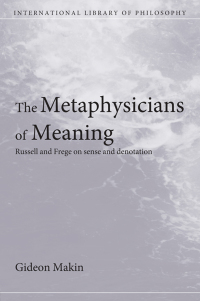 Cover image: Metaphysicians of Meaning 1st edition 9780415242257