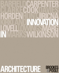 Imagen de portada: Innovation in Architecture 1st edition 9780415241335
