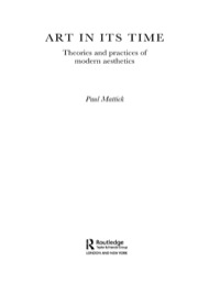 Omslagafbeelding: Art In Its Time 1st edition 9780415239219