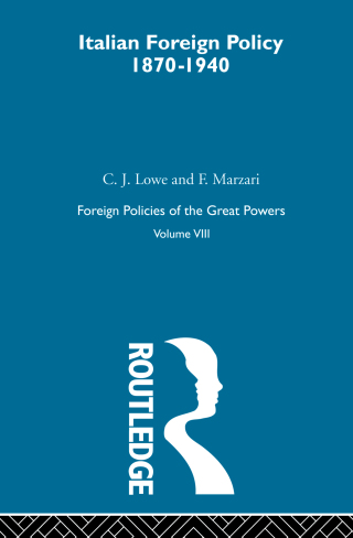 Cover image: Italian Foreign Policy 1870-1940 1st edition 9780415273725