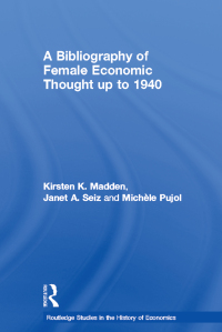 صورة الغلاف: A Bibliography of Female Economic Thought up to 1940 1st edition 9780415646079