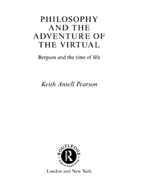 Cover image: Philosophy and the Adventure of the Virtual 1st edition 9780415237277
