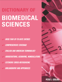 صورة الغلاف: Dictionary of Biomedical Science 1st edition 9780415237239