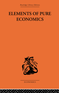 Imagen de portada: Elements of Pure Economics 1st edition 9780415607315