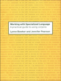 Omslagafbeelding: Working with Specialized Language 1st edition 9780415236997