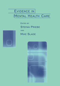 Imagen de portada: Evidence in Mental Health Care 1st edition 9780415236928