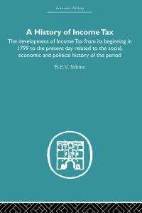 Cover image: History of Income Tax 1st edition 9780415381963