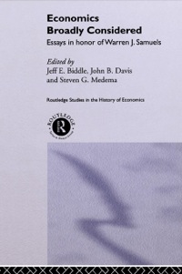 表紙画像: Economics Broadly Considered 1st edition 9780415862837