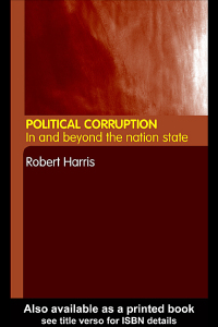 Omslagafbeelding: Political Corruption 1st edition 9780415235556