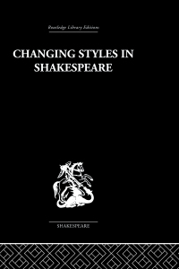 Cover image: Changing Styles in Shakespeare 1st edition 9780415353168
