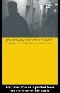 Titelbild: The Sociology and Politics of Health 1st edition 9780415233187