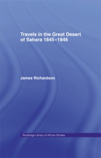 Imagen de portada: Travels in the Great Desert 1st edition 9780714618500