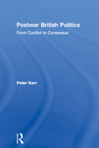 Imagen de portada: Postwar British Politics 1st edition 9780415232753