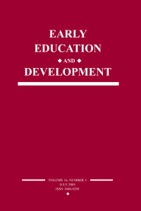 Cover image: Early Education and Development 1st edition 9781138418288