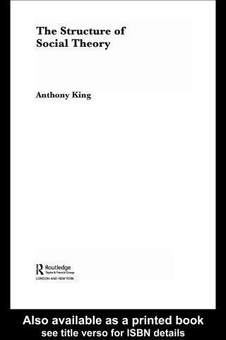 Cover image: The Structure of Social Theory 1st edition 9780415652063
