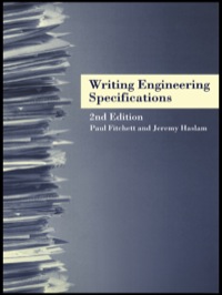 Cover image: Writing Engineering Specifications 2nd edition 9780415263023
