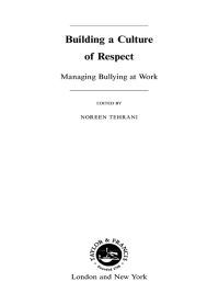 表紙画像: Building a Culture of Respect 1st edition 9780415246477