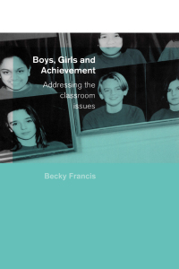 صورة الغلاف: Boys, Girls and Achievement 1st edition 9780415231626