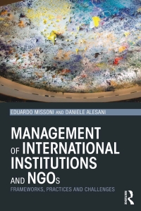 Imagen de portada: Management of International Institutions and NGOs 1st edition 9781138282933