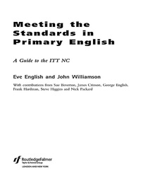 Titelbild: Meeting the Standards in Primary English 1st edition 9780415230902