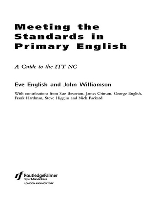 Cover image: Meeting the Standards in Primary English 1st edition 9780415230902