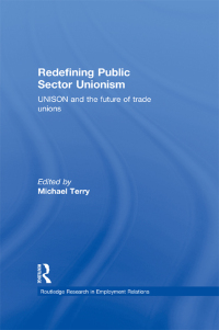 Omslagafbeelding: Redefining Public Sector Unionism 1st edition 9780415230209