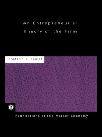 Omslagafbeelding: An Entrepreneurial Theory of the Firm 1st edition 9780415229777