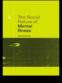Omslagafbeelding: The Social Nature of Mental Illness 1st edition 9780415227773