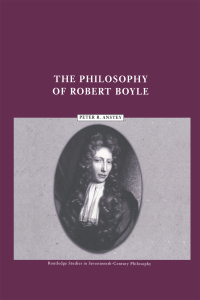 Titelbild: The Philosophy of Robert Boyle 1st edition 9780415224291