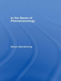 Cover image: In the Name of Phenomenology 1st edition 9780415223379