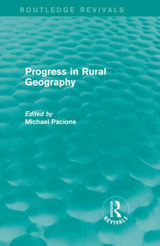 Imagen de portada: Progress in Rural Geography (Routledge Revivals) 1st edition 9780415707602