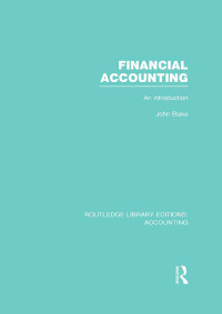Cover image: Financial Accounting  (RLE Accounting) 1st edition 9780415854207