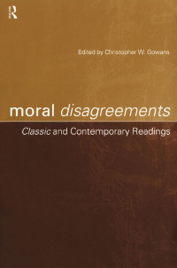 Cover image: Moral Disagreements 1st edition 9780415217125