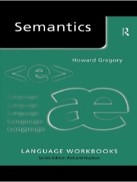 صورة الغلاف: Semantics 1st edition 9780415216104