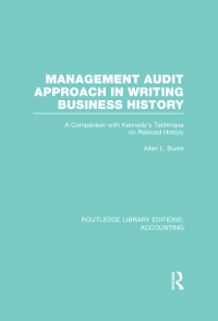 Immagine di copertina: Management Audit Approach in Writing Business History (RLE Accounting) 1st edition 9780415854214