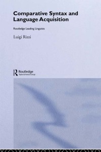 Immagine di copertina: Comparative Syntax and Language Acquisition 1st edition 9780415646840