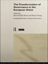 Imagen de portada: The Transformation of Governance in the European Union 1st edition 9780415430371