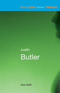 Omslagafbeelding: Judith Butler 1st edition 9780415215190