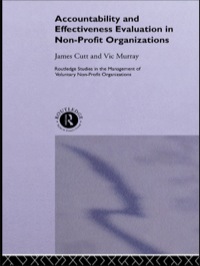 Imagen de portada: Accountability and Effectiveness Evaluation in Nonprofit Organizations 1st edition 9780415510677
