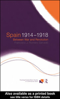 Titelbild: Spain 1914-1918 1st edition 9780415212939