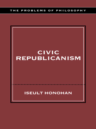 Cover image: Civic Republicanism 1st edition 9780415212106